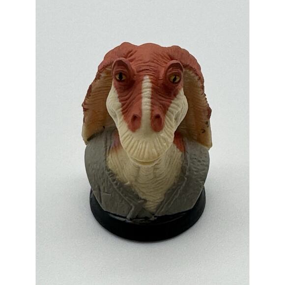 1999 Star Wars Episode 1 Phantom Menace - Lot of 3 Mini Vinyl Bust Statues 1.5” - Picture 3 of 6